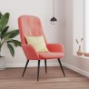 Chaise de relaxation Rose Velours 