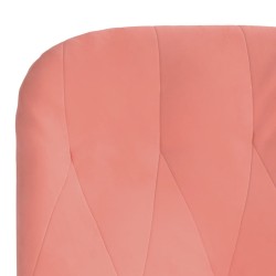 Chaise de relaxation Rose Velours 