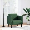 Canapé-chaise accoudoirs vert jungle 54 cm tissu velours côtelé 