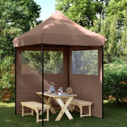 Tente de réception pliable escamotable avec 2 parois latérales 