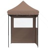 Tente de réception pliable escamotable avec 2 parois latérales 