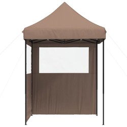 Tente de réception pliable escamotable avec 2 parois latérales 