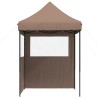 Tente de réception pliable escamotable avec 2 parois latérales 