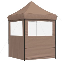 Tente de réception pliable escamotable avec 2 parois latérales 
