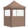 Tente de réception pliable escamotable avec 2 parois latérales 