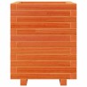 Jardinière cire marron 40x40x49,5 cm bois de pin massif 