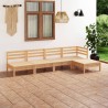 Salon de jardin 5 pcs Bois de pin massif 