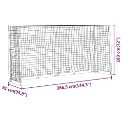 But de football 366,5x91x183 cm Acier 
