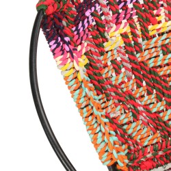Chaise ronde Chindi Multicolore Tissu 