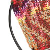 Chaise ronde Chindi Multicolore Tissu 