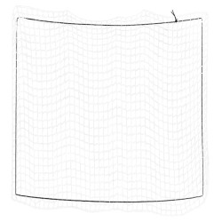 Filet pour remorque avec corde élastique blanc 4x4 m PP 
