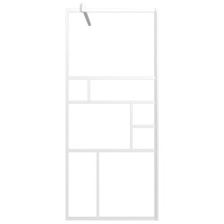 Paroi de douche 90x195 cm ESG Verre Blanc 