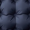 Matelas de camping autogonflant avec oreiller 1 personne gris 