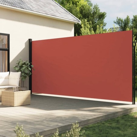 Auvent latéral rétractable terre cuite 200x600 cm 
