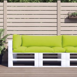 Coussins de palette lot de 3 vert vif tissu 
