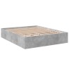 Cadre de lit sans matelas gris béton 160x200 cm 
