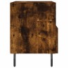 Table de chevet chêne fumé 40x35x47,5 cm bois d’ingénierie 
