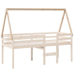 Toit de lit pour enfants 209x85,5x88 cm bois de pin massif 