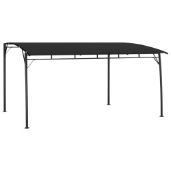 Auvent pare-soleil de jardin 4x3x2,55 m Anthracite 