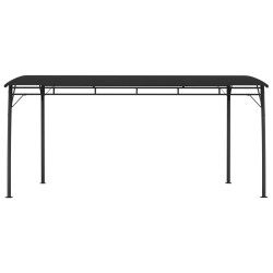 Auvent pare-soleil de jardin 4x3x2,55 m Anthracite 