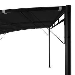 Auvent pare-soleil de jardin 4x3x2,55 m Anthracite 