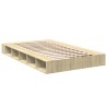 Cadre de lit sans matelas chêne sonoma 140x190 cm 