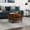 Table basse Chêne fumé 50x50x40 cm Bois d'ingénierie 