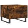 Table basse Chêne fumé 50x50x40 cm Bois d'ingénierie 