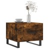 Table basse Chêne fumé 50x50x40 cm Bois d'ingénierie 