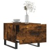 Table basse Chêne fumé 50x50x40 cm Bois d'ingénierie 
