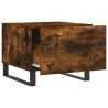Table basse Chêne fumé 50x50x40 cm Bois d'ingénierie 