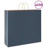 Sacs en papier 250 pcs avec poignées bleu 54x15x49 cm 