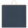Sacs en papier 250 pcs avec poignées bleu 54x15x49 cm 