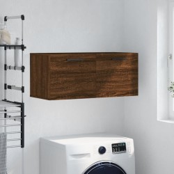 Armoire murale chêne marron 80x36,5x35 cm bois d'ingénierie 