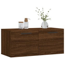 Armoire murale chêne marron 80x36,5x35 cm bois d'ingénierie 
