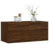 Armoire murale chêne marron 80x36,5x35 cm bois d'ingénierie 