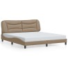 Cadre de lit sans matelas cappuccino 180x200 cm similicuir 
