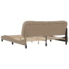 Cadre de lit sans matelas cappuccino 180x200 cm similicuir 