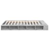Cadre de lit sans matelas gris béton 150x200 cm 