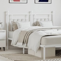 Tête de lit métal blanc 150 cm 