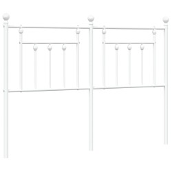 Tête de lit métal blanc 150 cm 