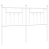 Tête de lit métal blanc 150 cm 