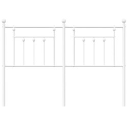 Tête de lit métal blanc 150 cm 