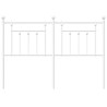 Tête de lit métal blanc 150 cm 