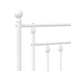 Tête de lit métal blanc 150 cm 