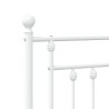 Tête de lit métal blanc 150 cm 