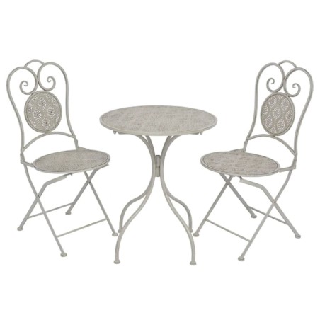 Mobilier de bistro 3 pcs Acier Gris 