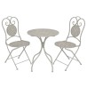 Mobilier de bistro 3 pcs Acier Gris 