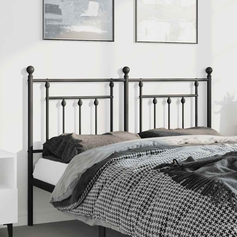 Tête de lit métal noir 150 cm 