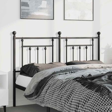 Tête de lit métal noir 150 cm 